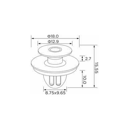 Fästclips – 10-pack