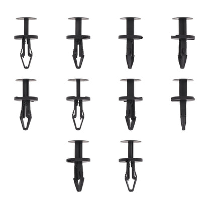 Fästclips – 10-pack – Svart