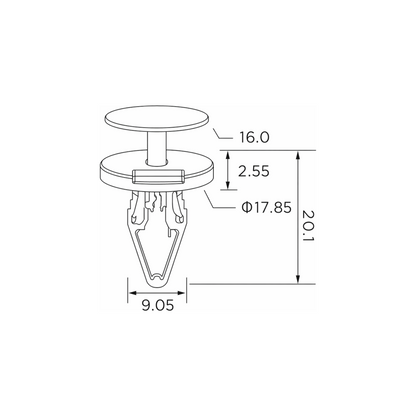 Fästclips Ford C-Max II/Ecosport m.fl. – 10-pack