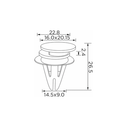 Fästclips – 10-pack