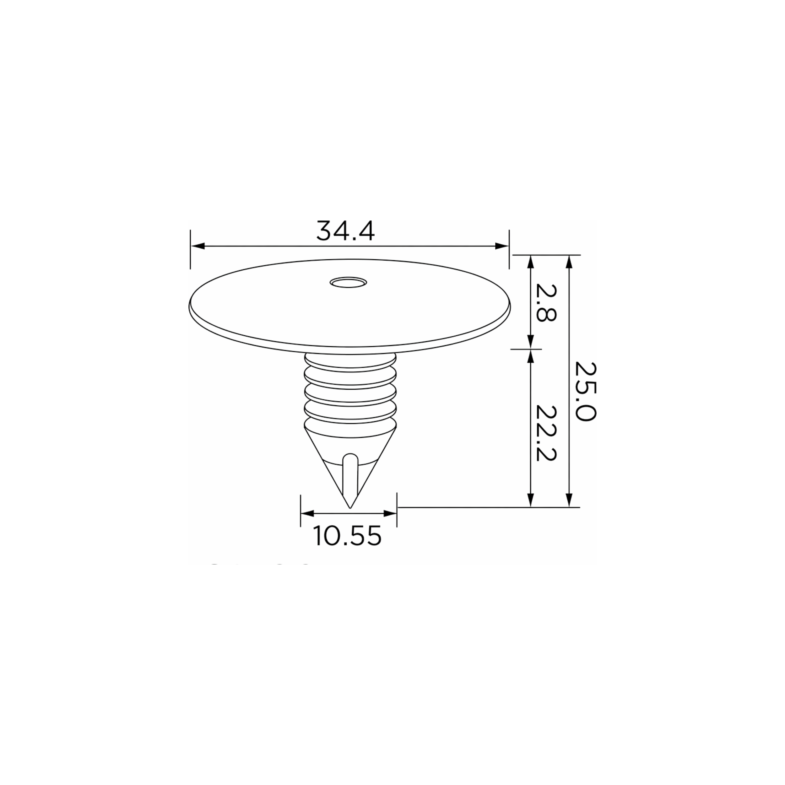 Fästclips Peugeot 407/407 Coupé m.fl. – 10-pack