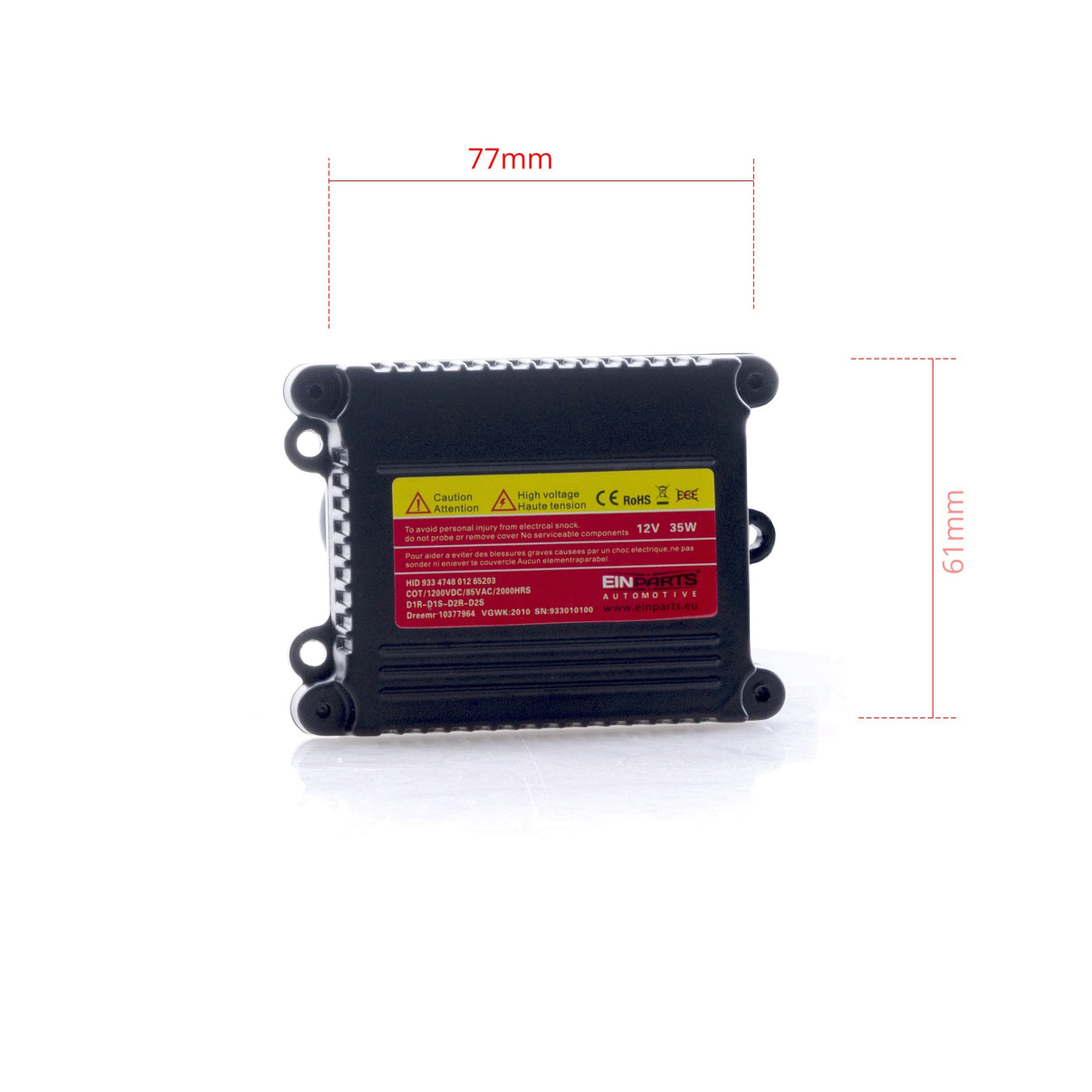Xenonkit – HB3 – P20d – 6000K – 35 W – 9V - 16V