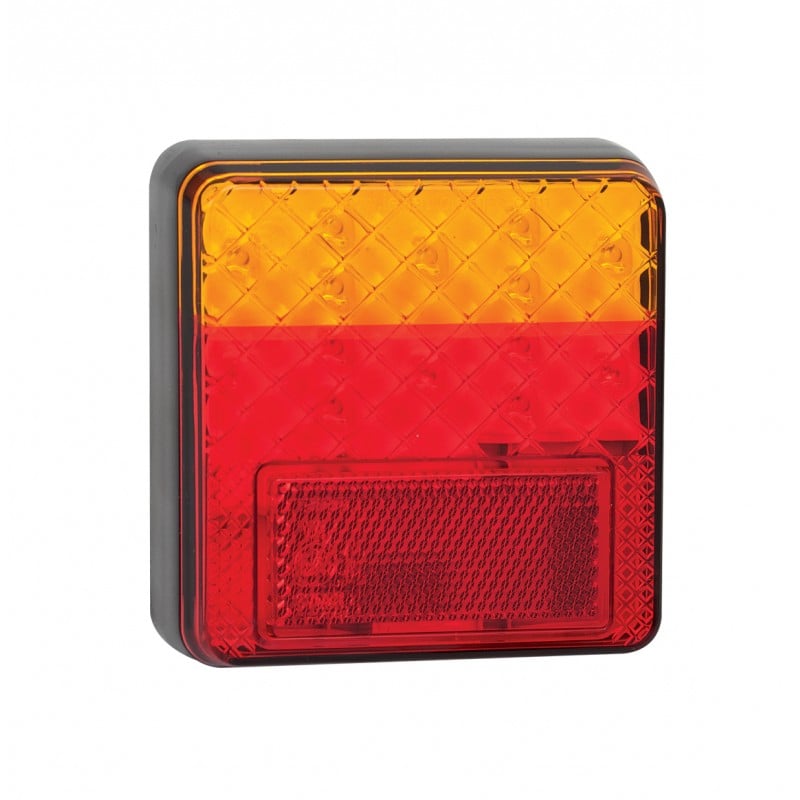 produktbild framifrån visande Baklampa 100ARME Röd (12/24V) – LEA