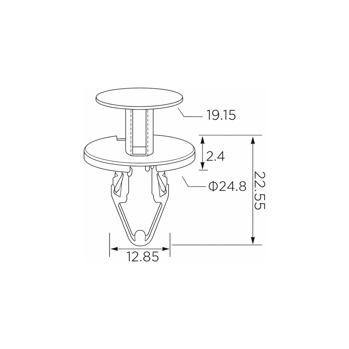 Fästclips Opel Meriva A/Meriva B