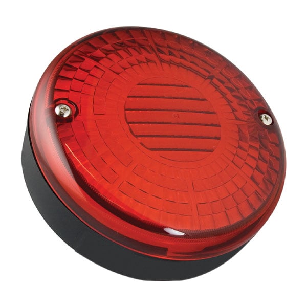 produktbild framifrån visande Baklampa 140FM Röd – LEA