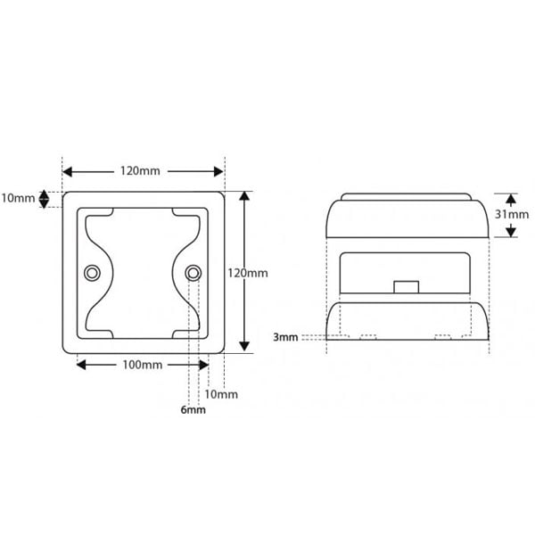 LED Blinkerslampa 100CAME – närbild detaljer | LEA