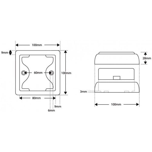 Baklampa 80RME – närbild detaljer | LEA