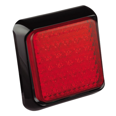 produktbild framifrån visande Baklampa 125RME Röd – LEA