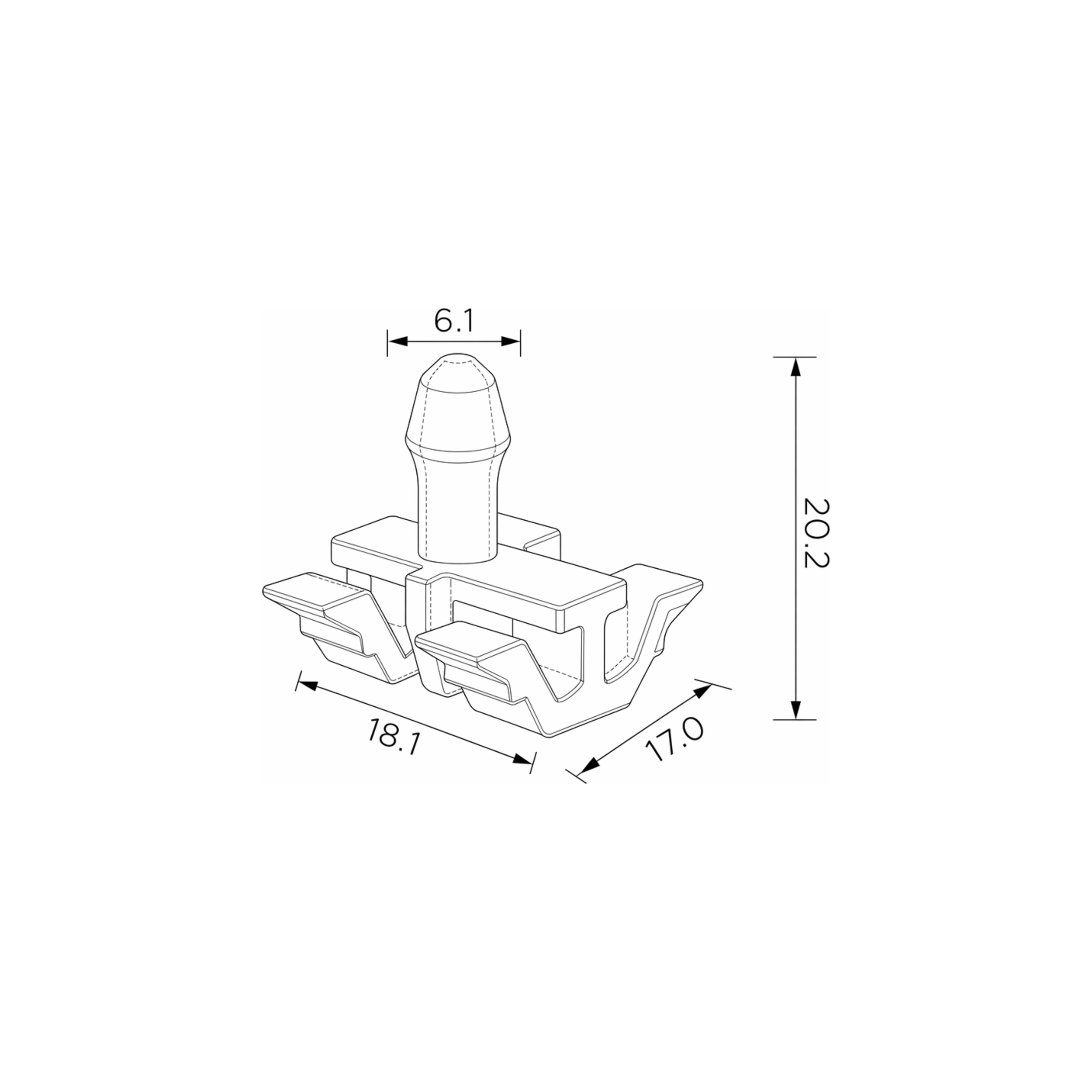 Fästclips – 10-pack – Stabil montering