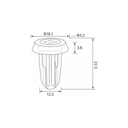Fästclips – 10-pack