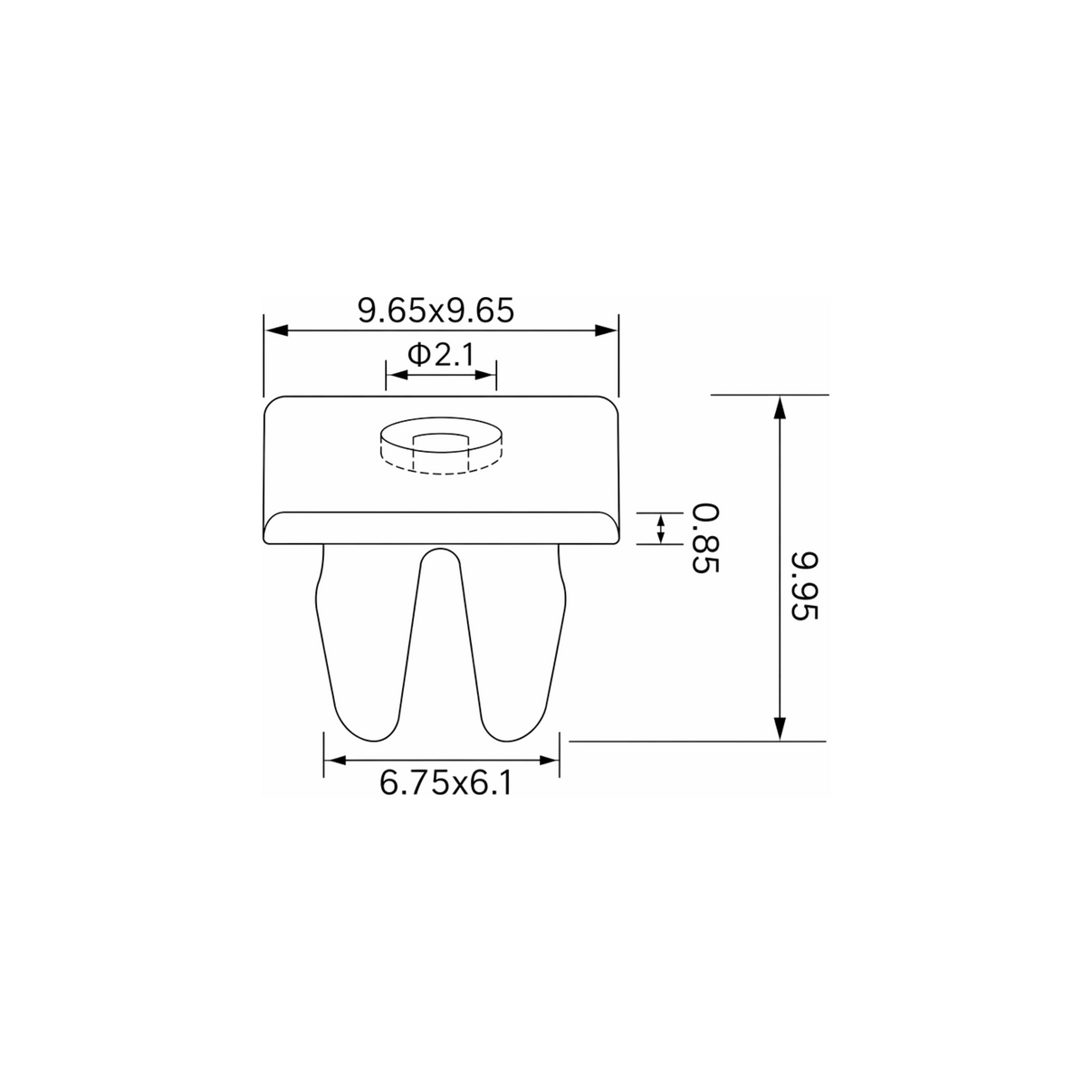Fästclips Honda CIVIC I/Prelude II Coupé – 10-pack