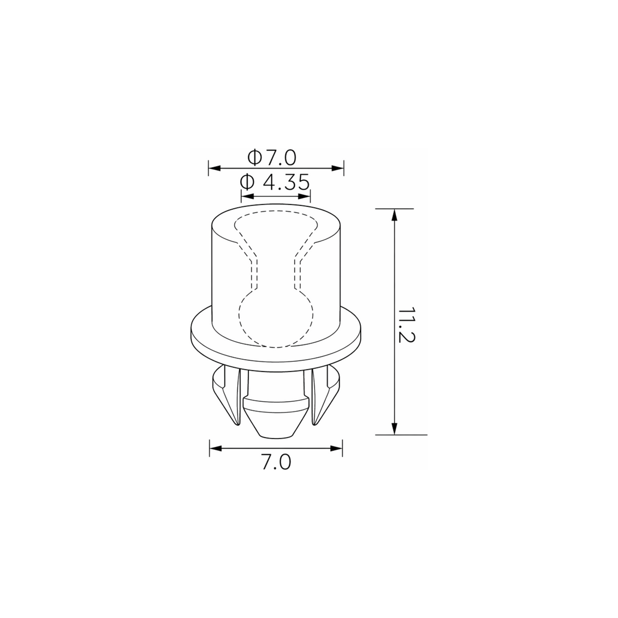 Fästclips Audi 100 C2/100 C4 Avant m.fl. – 10-pack