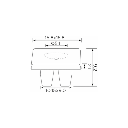 Fästclips VW New Beetle/Golf IV m.fl. – 10-pack