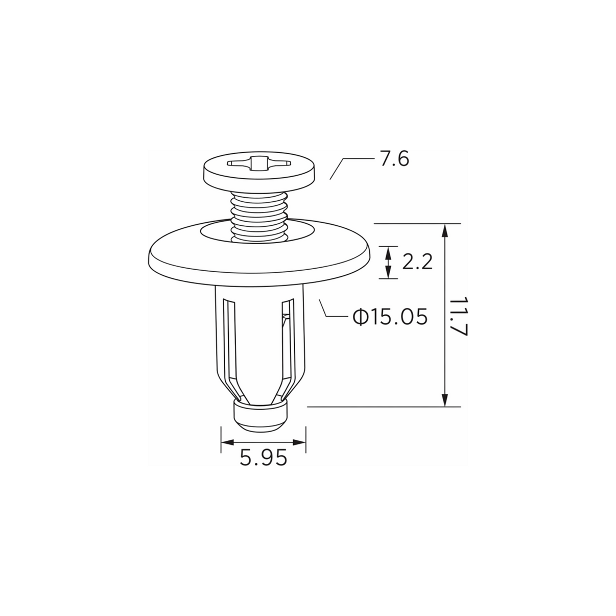 Fästclips – 10-pack