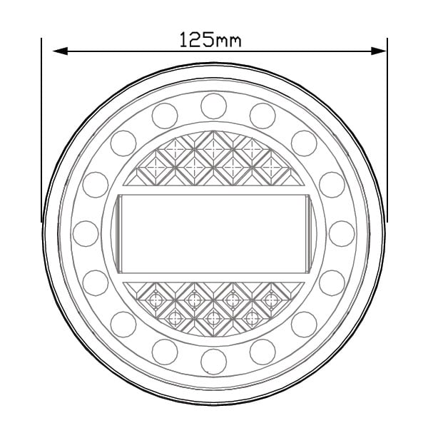 sidebillede, der viser profil og design af Backlight Maxilamp 1XRWE – LEA