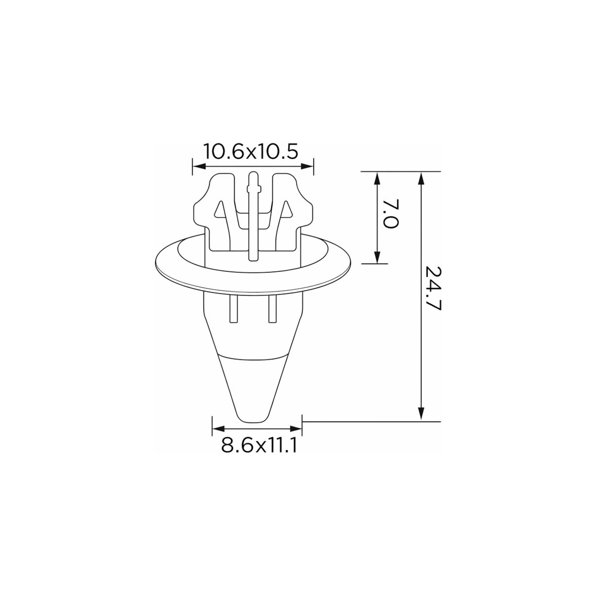 Fästclips Toyota 4 Runner II/Sequoia m.fl. – 10-pack