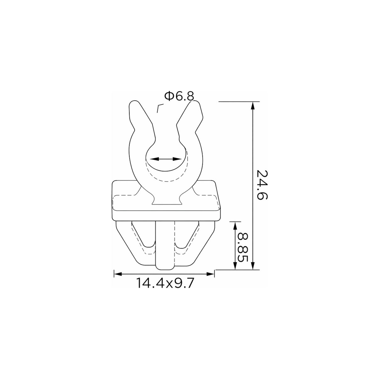 Fästclips Honda CIVIC V/CIVIC VI m.fl. – 10-pack