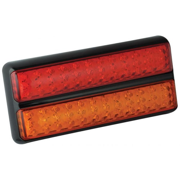 produktbild framifrån visande Baklampa 200BARME Röd – LEA