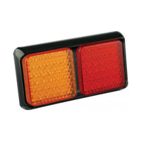 produktbild framifrån visande Baklampa 80BARME Röd – LEA