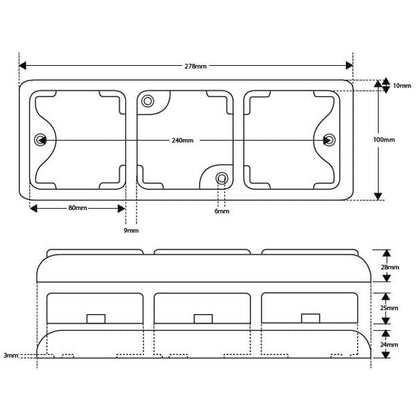 Baklampa 80CARRME – närbild detaljer | LEA