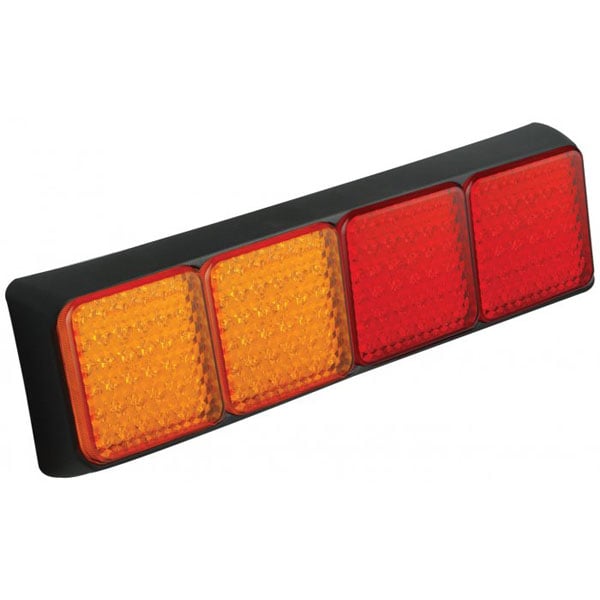 produktbild framifrån visande Baklampa 80BAARRME Röd – LEA