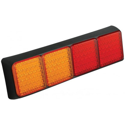 produktbild framifrån visande Baklampa 80BAARRME Röd – LEA