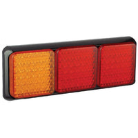 produktbild framifrån visande Baklampa 100BARRME Röd – LEA