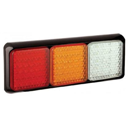 produktbild framifrån visande Baklampa 100BRAWME Röd – LEA