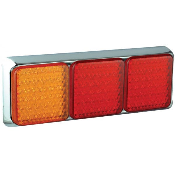 produktbild framifrån visande Baklampa 100CARRME Röd – LEA