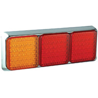 produktbild framifrån visande Baklampa 100CARRME Röd – LEA