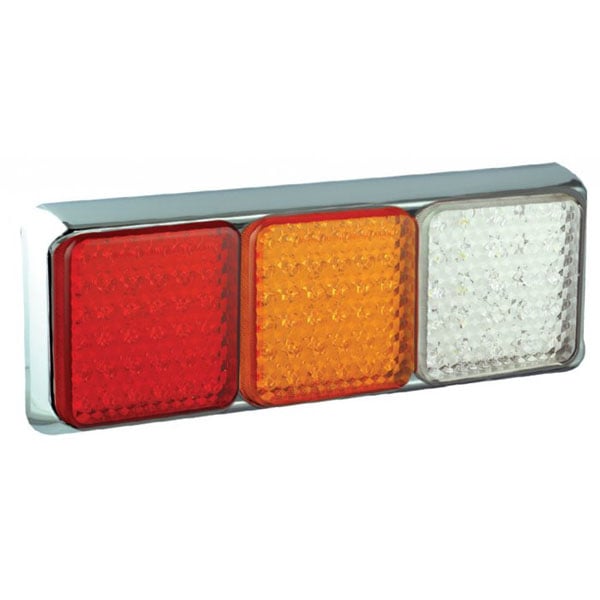 produktbild framifrån visande Baklampa 100CRAWME Röd – LEA