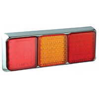 produktbild framifrån visande Baklampa 100CFARME Röd – LEA