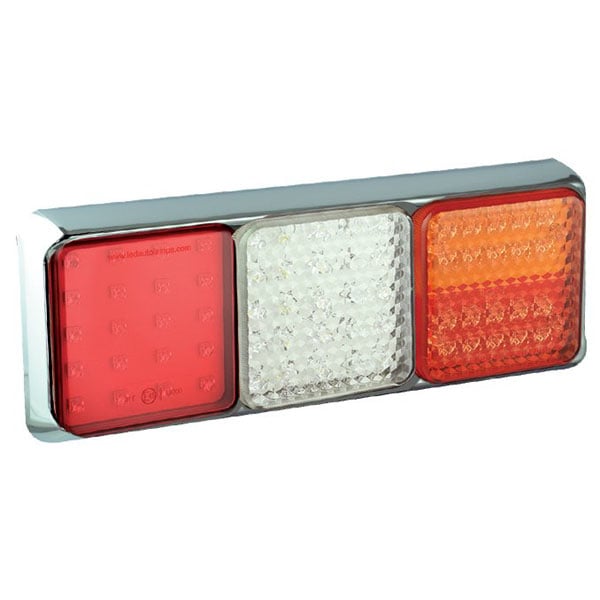 produktbild framifrån visande Baklampa 100CSTIWFMRE Röd – LEA