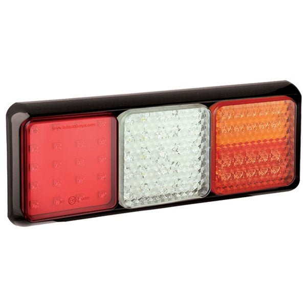 produktbild framifrån visande Baklampa 100BSTIWFMRE Röd – LEA