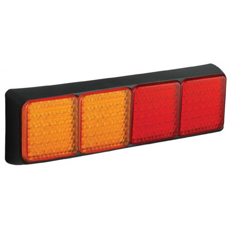 produktbild framifrån visande Baklampa 100BAARRME Röd – LEA