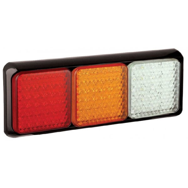 produktbild framifrån visande Baklampa 125BRAWME Röd – LEA