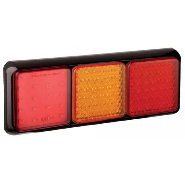 produktbild framifrån visande Baklampa 125BFARME Röd – LEA