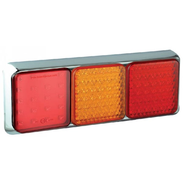 produktbild framifrån visande Baklampa 125CFARME Röd – LEA