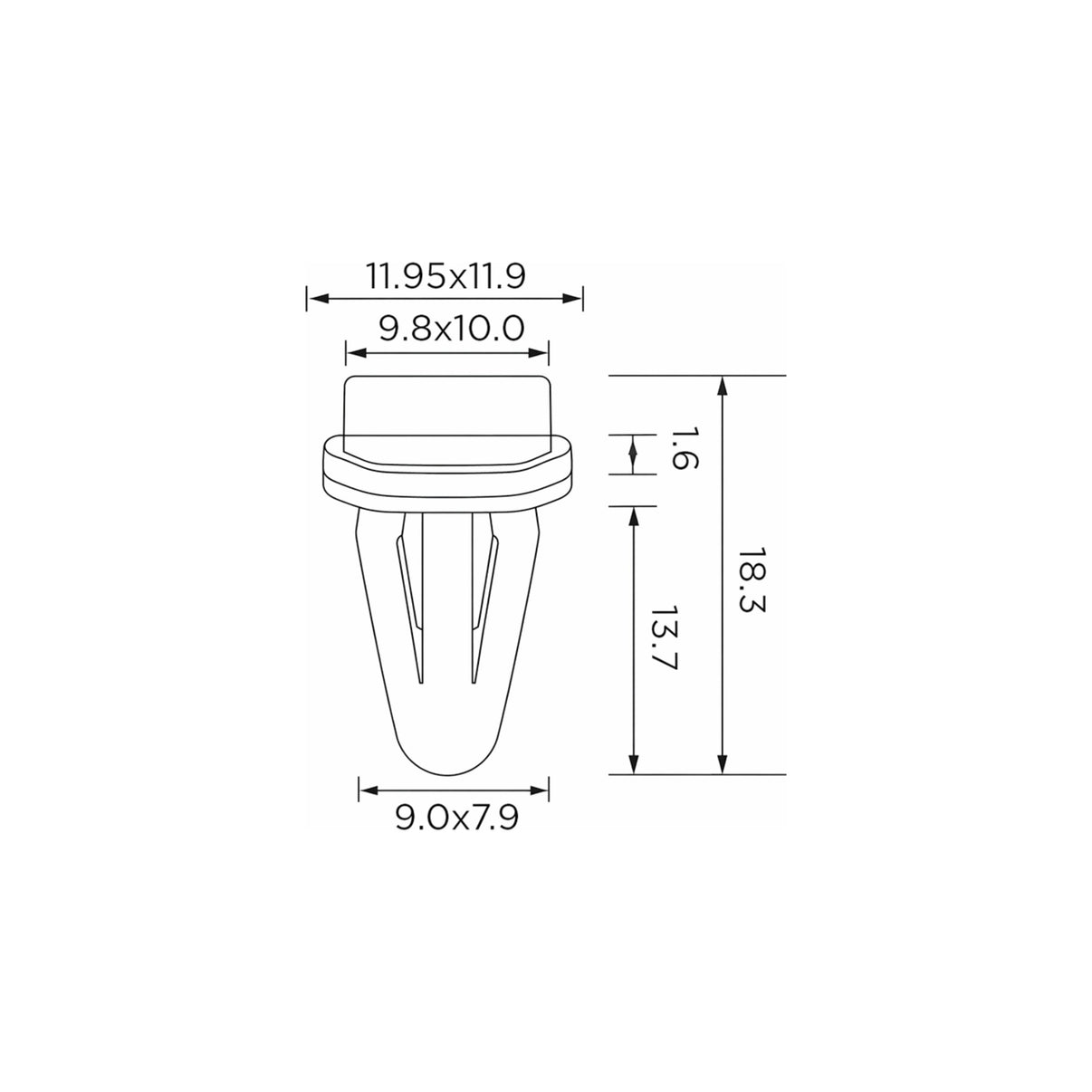 Fästclips – 10-pack