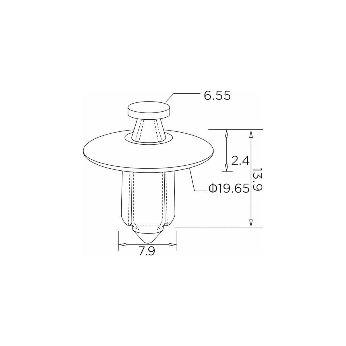 Fästclips – 10-pack – Stabil montering