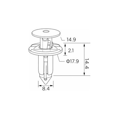 Fästclips Lexus Gs/Is II m.fl. – 10-pack – fäste Stabilt fäste