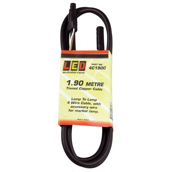 Trailerkabel 1,9m - produktbillede forfra | LEA