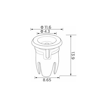 Fästclips – 10-pack