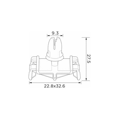 Fästclips – 10-pack – Stabil montering