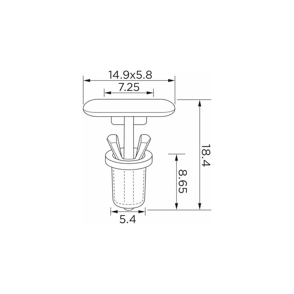 Fästclips Ford Galaxy I/Galaxy Mk I m.fl. – 10-pack