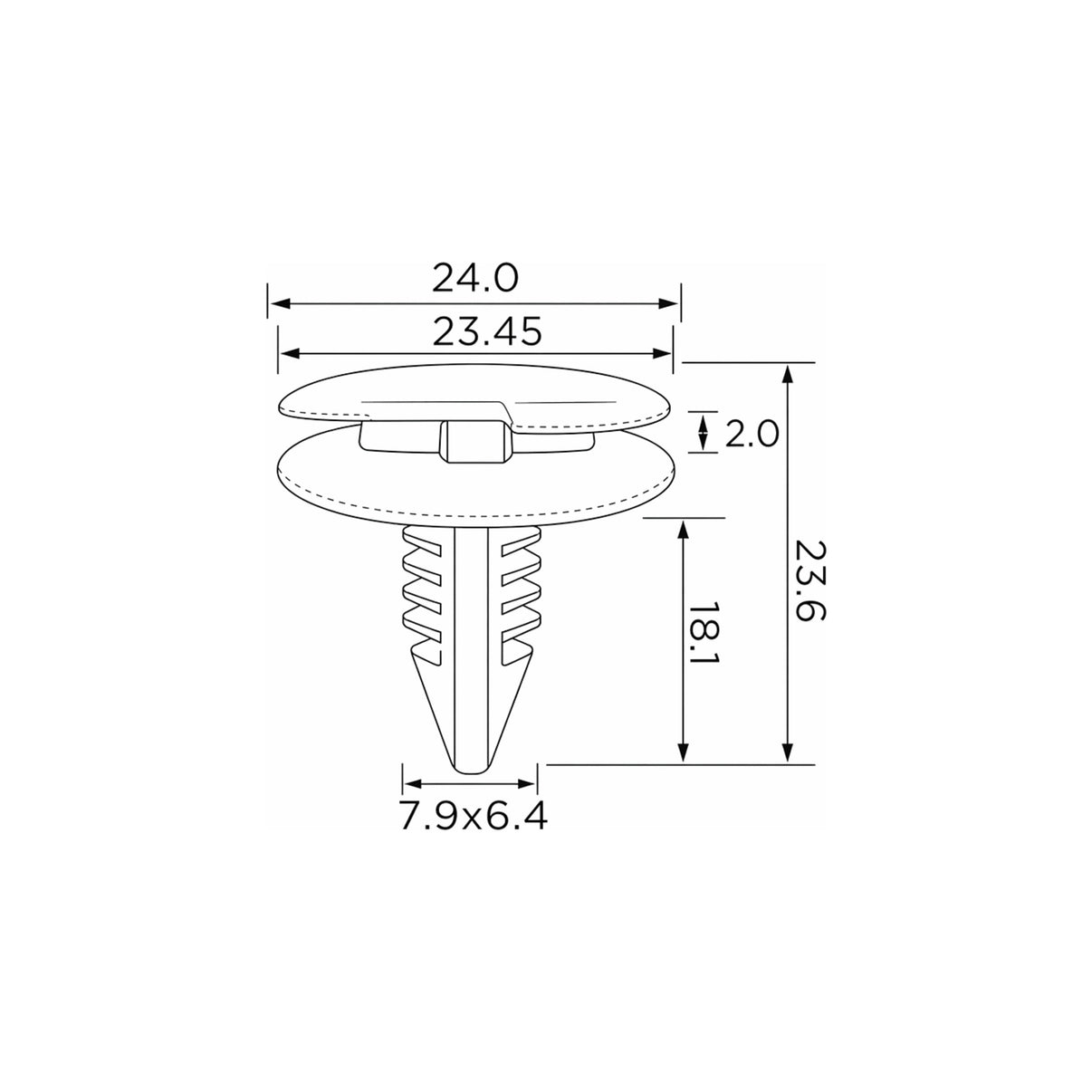 Fästclips – 10-pack – Stabil montering, Fiskbensprofil