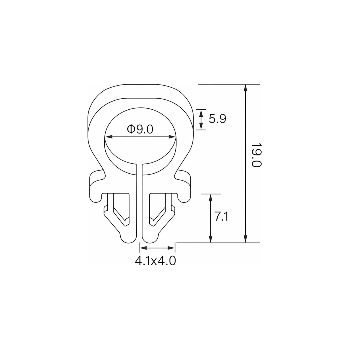 Fästclips Chevrolet Silverado 1500/Silverado 2500 Extended m.fl.