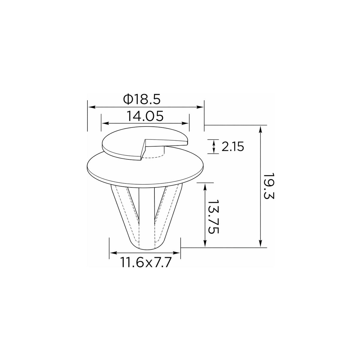 Fästclips Mazda 3/323 C IV m.fl. – 10-pack