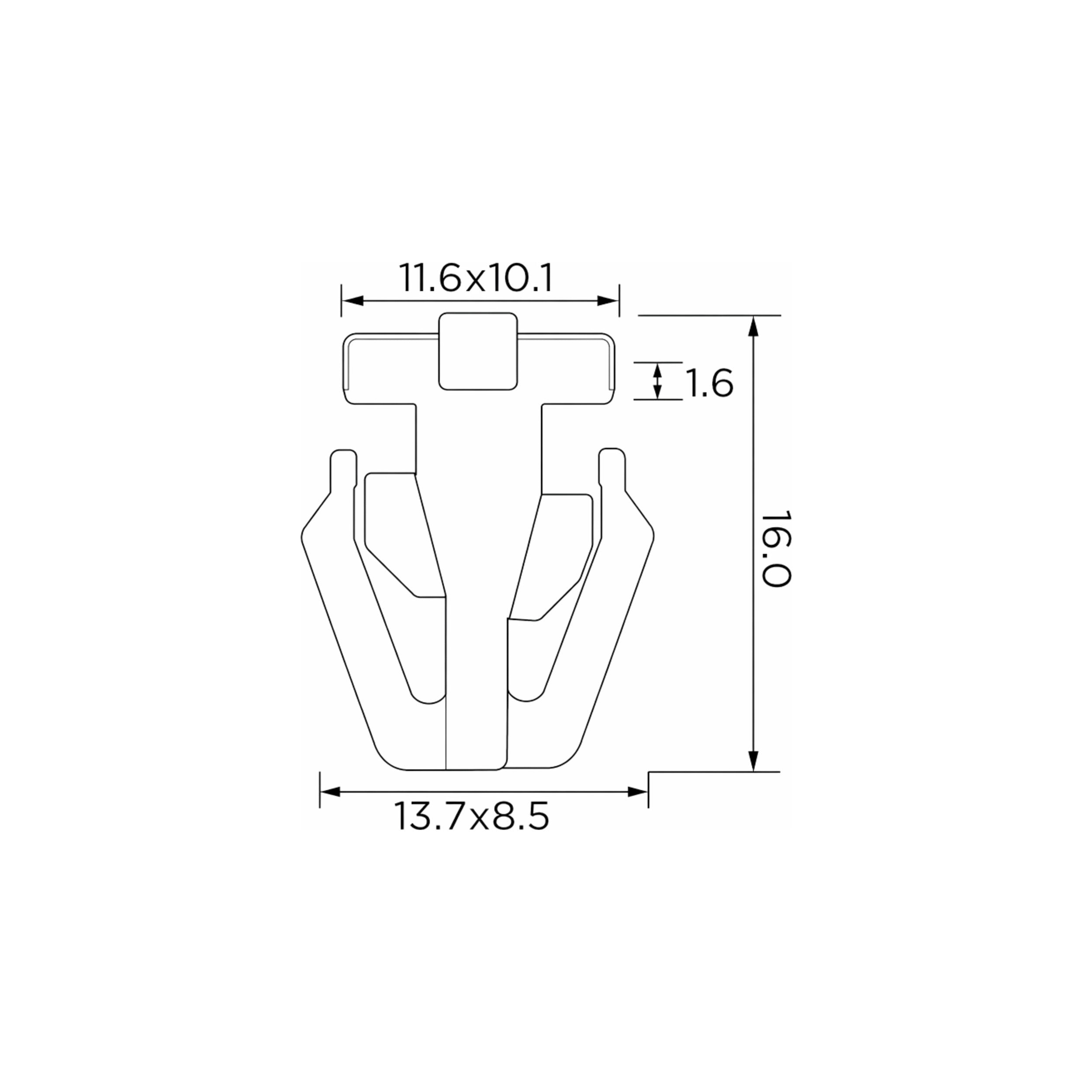 Fästclips Honda CIVIC VI/Legend II – 10-pack