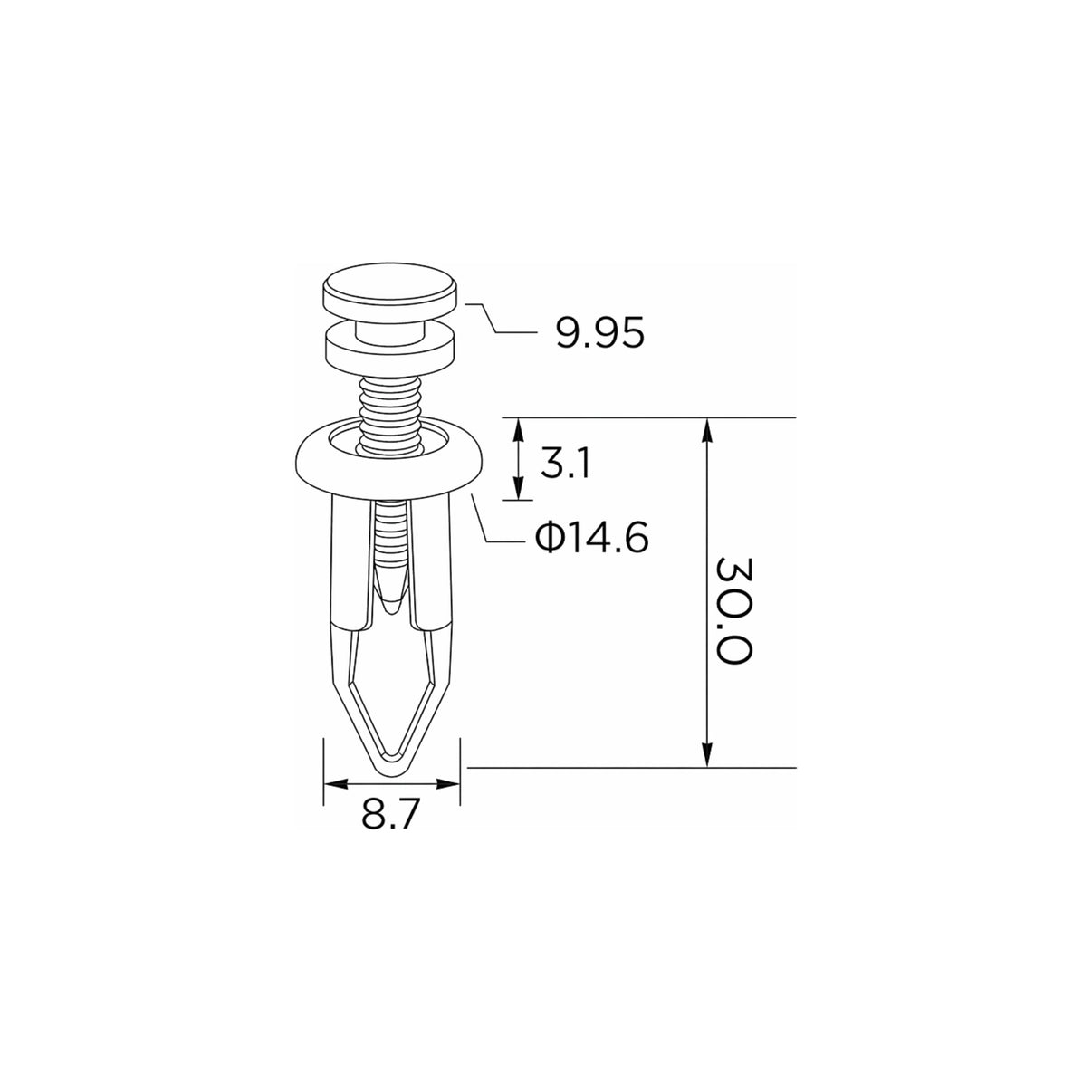 Fästclips – 10-pack